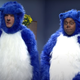 Miles Teller and Kenan Thompson in SNL's "Charmin Bears"